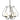 103045 Hubbardton Forge Flora 5 Arm Chandelier 4