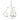 103047 Hubbardton Forge Flora Three Arm Chandelier 9