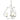 103047 Hubbardton Forge Flora Three Arm Chandelier 13