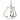 103047 Hubbardton Forge Flora Three Arm Chandelier 3