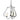 103047 Hubbardton Forge Flora Three Arm Chandelier 6
