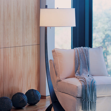 23-2666 Hubbardton Forge Stasis Floor Lamp with Shade 1