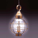 2862 Northeast Lantern Round Onion 3 Light Hanging Lantern - Crescent Harbor
