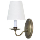 House of Troy LS217-AB Lake Shore Wall Sconce with Linen Shade, Antique Brass 1