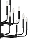 Abner 18 Light Chandelier in Matte Black 2