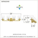 Abner 3 Light Bath Light 13