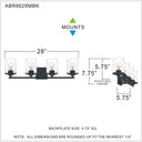 Abner 3 Light Bath Light 16
