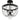 Adelaide 3 Light Semi-Flush Mount in Matte Black 5