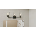 Almany 3 Light Bath Light in Matte Black 2