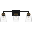 Almany 3 Light Bath Light in Matte Black 4