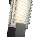 Alora Alai LED 18 Inch Wall/Vanity Light Clear Ribbed Glass - Crescent Harbor