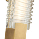 Alora Alai LED 18 Inch Wall/Vanity Light Clear Ribbed Glass - Crescent Harbor