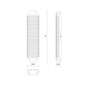 Alora Alai LED 25 Inch Wall/Vanity Light Clear Ribbed Glass - Crescent Harbor