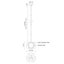 Alora Alonso LED Pendant Opal Glass - Crescent Harbor