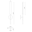 Alora Astrid LED 25 Inch Wall/Vanity Light Clear Glass - Crescent Harbor