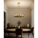 Alora Colette LED 23 Inch Chandelier Matte Opal Glass - Crescent Harbor