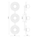 Alora Dahlia LED 22 Inch Wall/Vanity Light Matte Opal Glass - Crescent Harbor