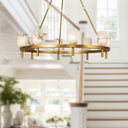Alora Lucian 8 Light Chandelier 36 Inch - Crescent Harbor