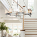 Alora Lucian 8 Light Chandelier 36 Inch - Crescent Harbor