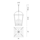 Alora Manor 8 Light Pendant - Crescent Harbor