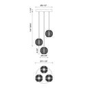 Alora Marni LED Multi Pendant 3 Head - Crescent Harbor