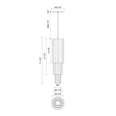 Alora Mood Bordeaux PD502204 4 Inch LED Pendant 2