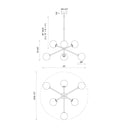Alora Mood Cassia CH549640 40 Inch Chandelier 6