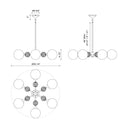 Alora Mood Celia CH415330 30 Inch Chandelier 2