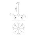 Alora Mood Francesca CH517338 40 Inch Chandelier 3