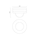 Alora Mood Harvey SF426012 12 Inch Semi-Flush Mount 5
