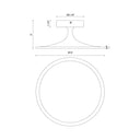 Alora Mood Issa SF418012 12 Inch LED Semi-Flush Mount 1