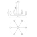 Alora Mood Krysta CH424135 35 Inch Chandelier 6