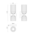 Alora Mood Nelly WV442612 12 Inch Wall/Vanity Light 5
