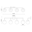 Alora Mood Nouveau VL505136 35 Inch Vanity Light 1
