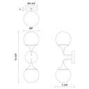 Alora Mood Nouveau WV505219 19 Inch Wall/Vanity Light 1