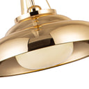 Alora Palmetto 1 Light 14 Inch Pendant Glossy Opal Glass - Crescent Harbor