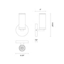 Alora Revolve 1 Light Wall/Vanity Light - Crescent Harbor