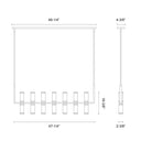 Alora Revolve 14 Light Linear Pendant - Crescent Harbor