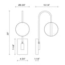 Alora Tagliato LED 6 Inch Wall/Vanity Light - Crescent Harbor