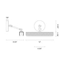 Alora Valise Picture 12 Inch LED Wall/Picture Light - Crescent Harbor