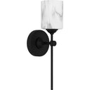 Aria 1 Light Bath Light in Matte Black 3