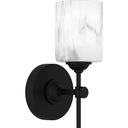 Aria 1 Light Bath Light in Matte Black 6
