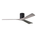 Atlas Irene-3H Three Bladed Paddle Fan in Matte Black with Barnwood Tone Blades - Crescent Harbor