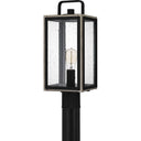 Bramshaw 1 Light Outdoor Post in Matte Black 3