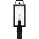 Bramshaw 1 Light Outdoor Post in Matte Black 4