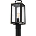 Bramshaw 1 Light Outdoor Post in Matte Black 5