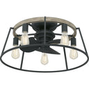Brockton 5 Light Fandelier in Grey Ash 4