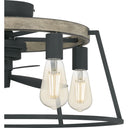 Brockton 5 Light Fandelier in Grey Ash 7