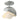 Brooklyn 1-Light Double Shade Semi-Flush 11