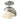 Brooklyn 1-Light Double Shade Semi-Flush 13